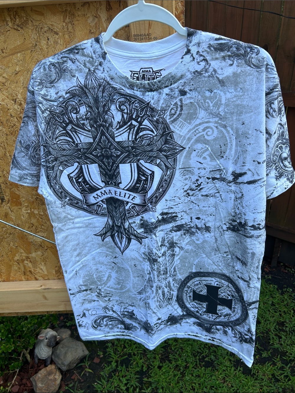 MMA Elite Men’s Short-Sleeve Graphic Tee — White/Black